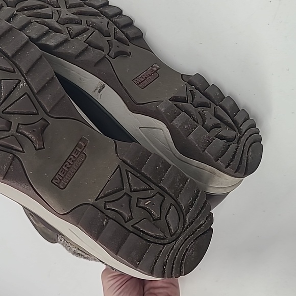 Merrell bungee cord trail boots leather size 10 womens - Picture 11 of 14